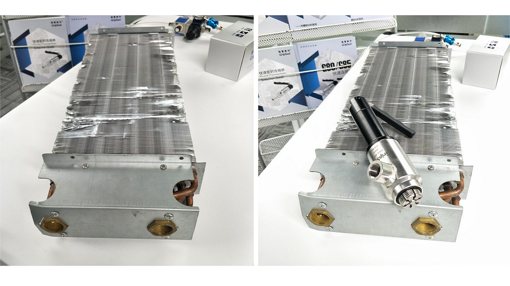 G80系列密封測試接頭在風機盤管測試中的應用 G80系列密封測試接頭在風機盤管測試中的應用