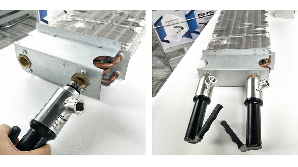 G80系列密封測試接頭在風機盤管測試中的應用 G80系列密封測試接頭在風機盤管測試中的應用