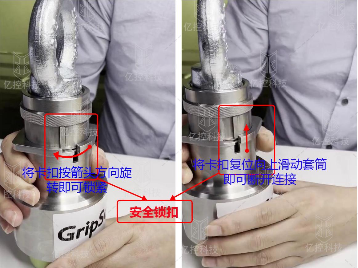 格雷希爾專用于吊裝設備重物快速抓取到的G60-M60F-ZQ快速接頭