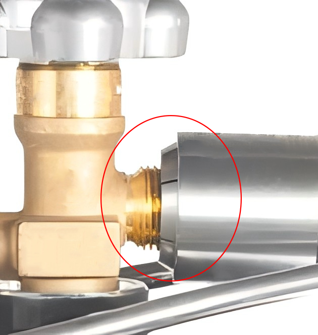 氣罐轉換接頭的錯誤連接